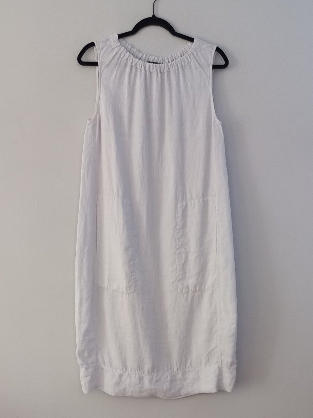 OSKA sleeveless linen oversized shift dress